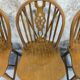 3 vintage Windsor wheelback chairs