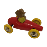 Old toy, red wooden car