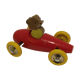 Jouet ancien, voiture rouge en bois