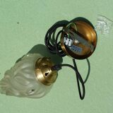 Art deco style glass suspension lamp lighting