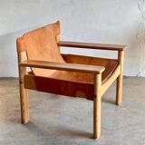 Leather lounge chair 'Natura', Karin Mobring, Ikea, Sweden, 70s