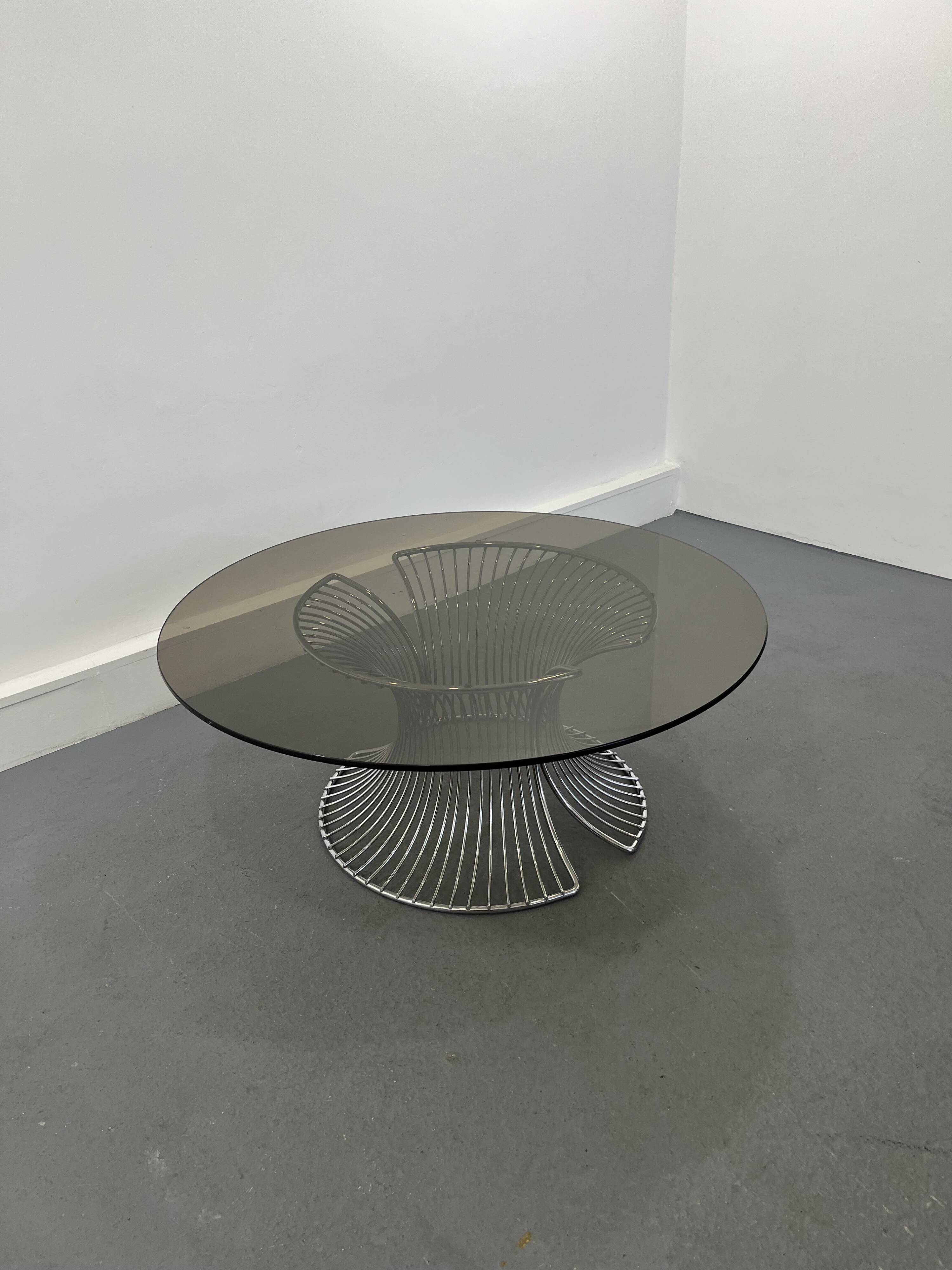 Coffe table smoke glass,1980s