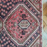 Superbe tapis persan oriental vintage ancien bohême 275x125 cm