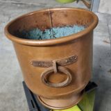 Copper pot with two handles