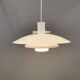 FormLight hanging lamp with multiple layers of shades, a Danish quality product from the 80s.
