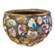 Ancien cache pot mosaique style picassiette annees 60