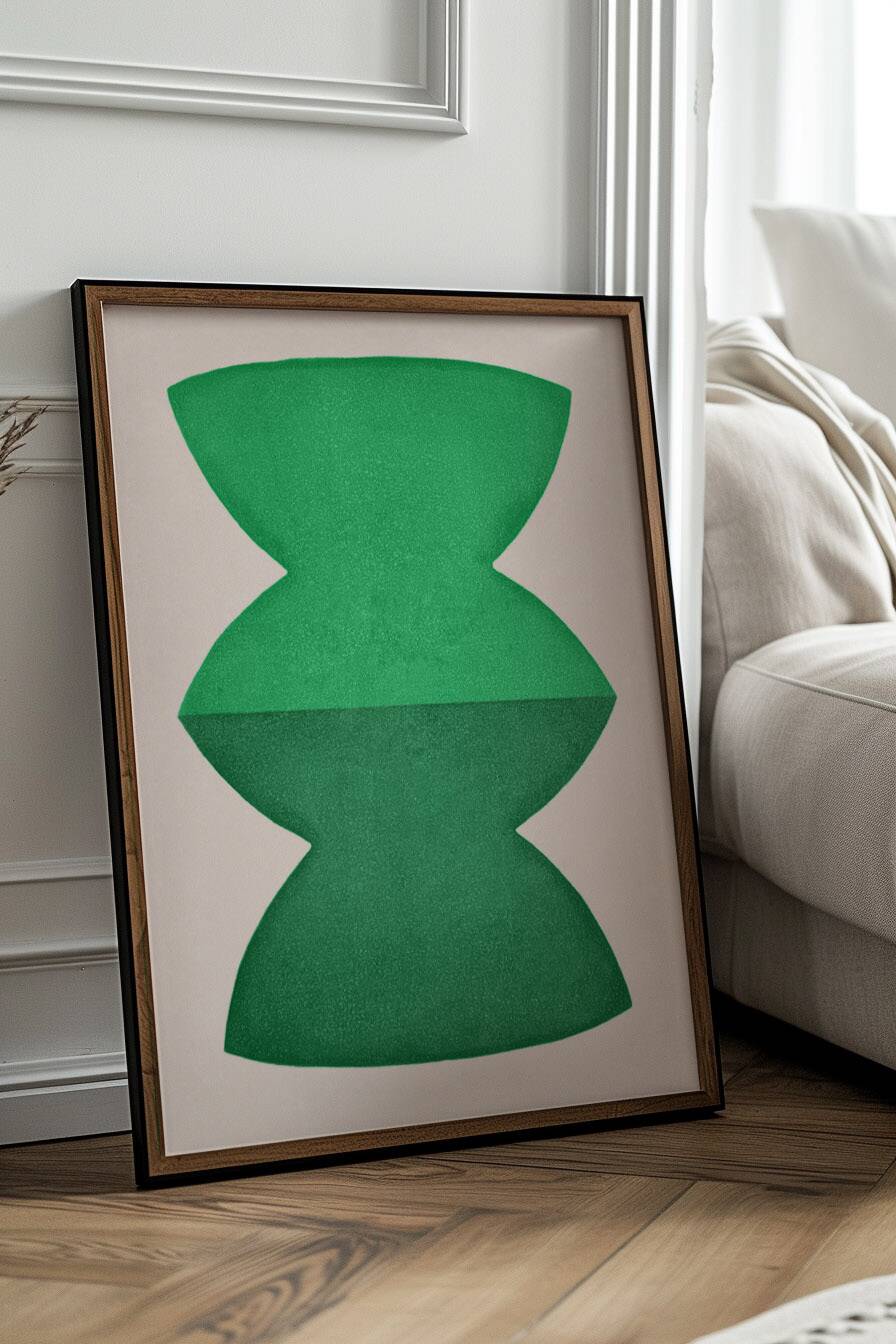 Large painting on paper - abstract painting 50x70cm - JEM - signed Eawy