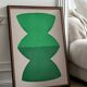 Large painting on paper - abstract painting 50x70cm - JEM - signed Eawy