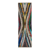 Handwoven Turkish Recycled Boho Rug 93 cm x 305 cm