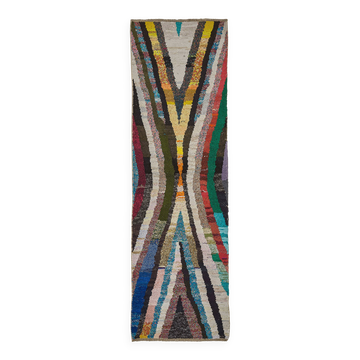 Handwoven Turkish Recycled Boho Rug 93 cm x 305 cm