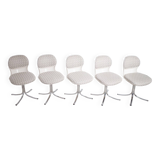 5 x chaises Giroflex 7105 Space Age