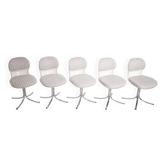 5 x chaises Giroflex 7105 Space Age