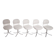 5 x chaises Giroflex 7105 Space Age