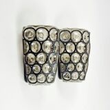 Pair Of Mid Century Modern Glass Wall Lights From Limburg, Germany, 1960s