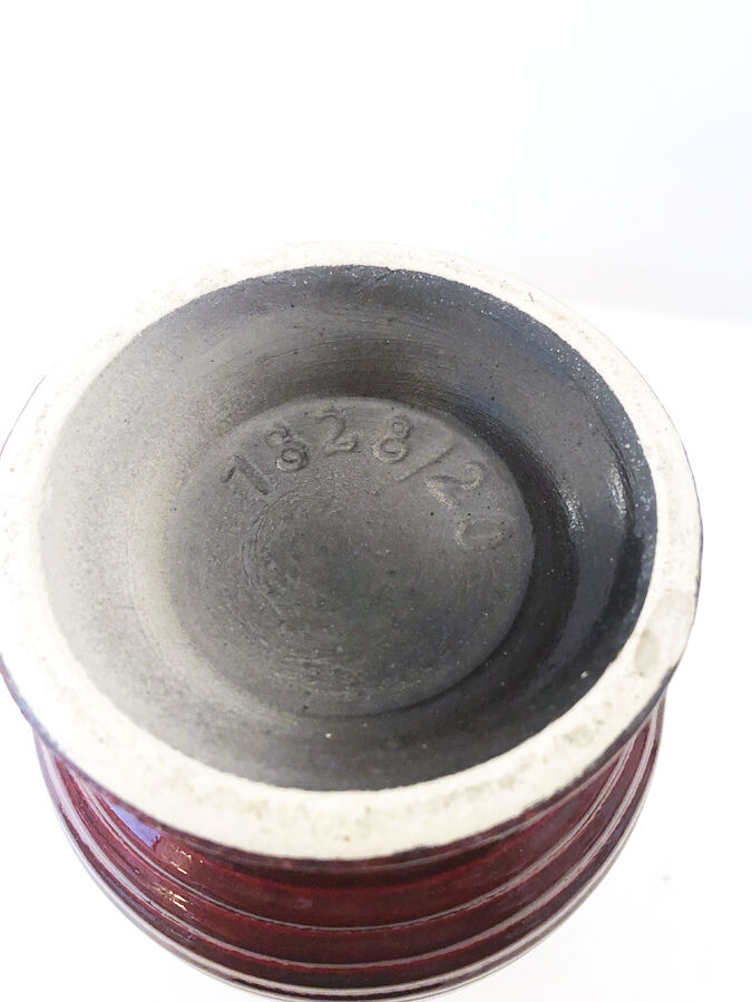 Red Keramik vase 1970