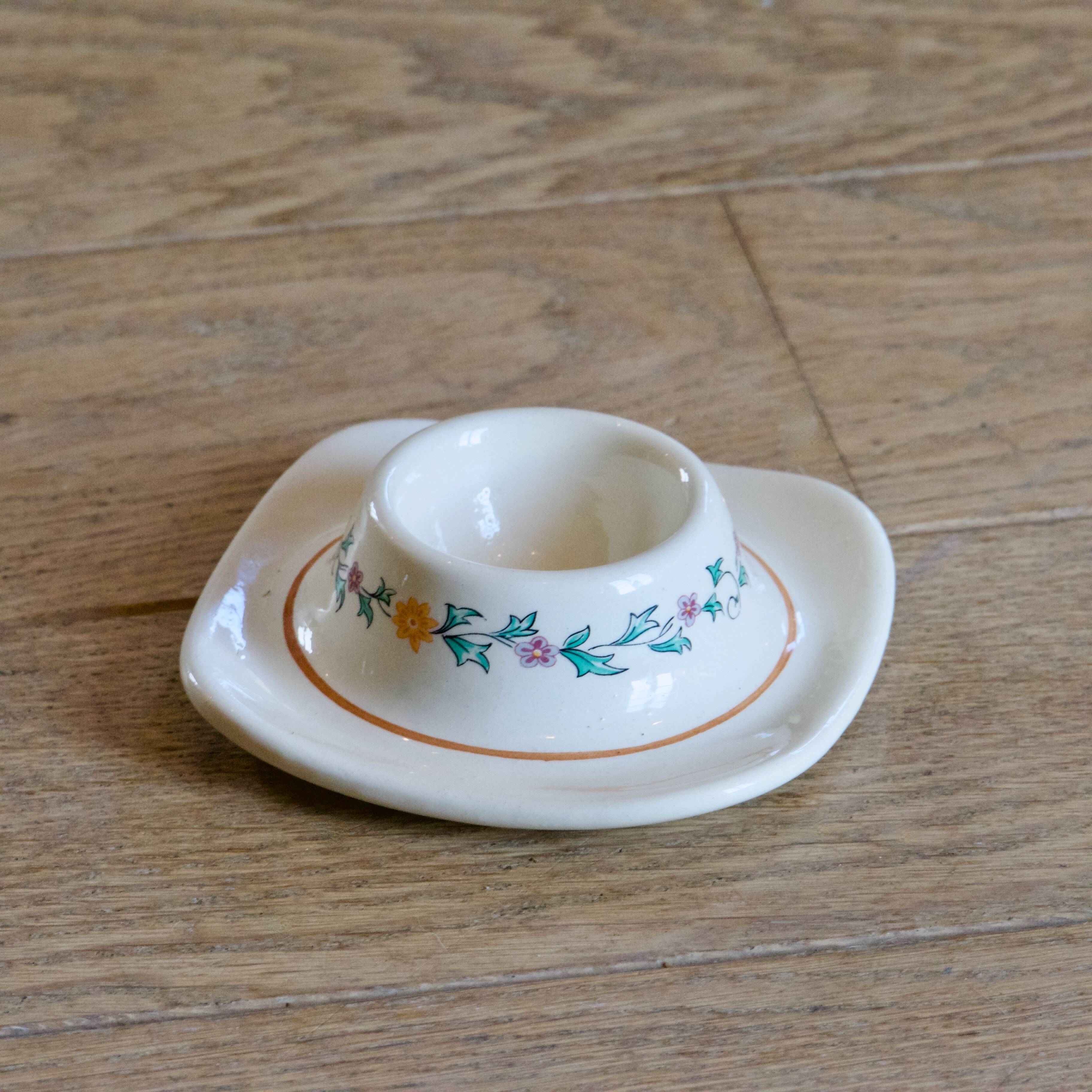 Rare antique 19th-century egg cup signed St. Clément, Félicie collection