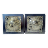 Wall sconces attributed to Carlo Nason for Mazzega, 1970s, Set of 2