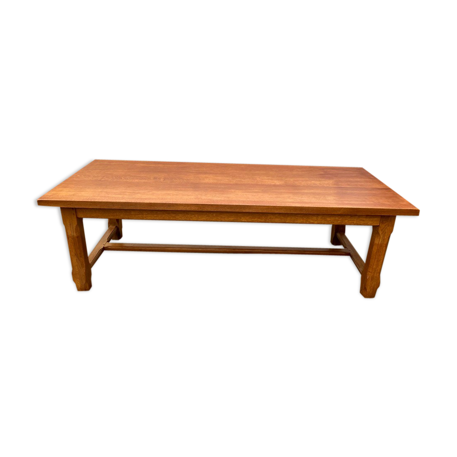 Dining farm table 250cm solid oak 1980