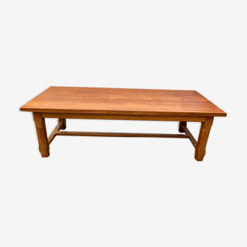 Dining farm table 250cm solid oak 1980