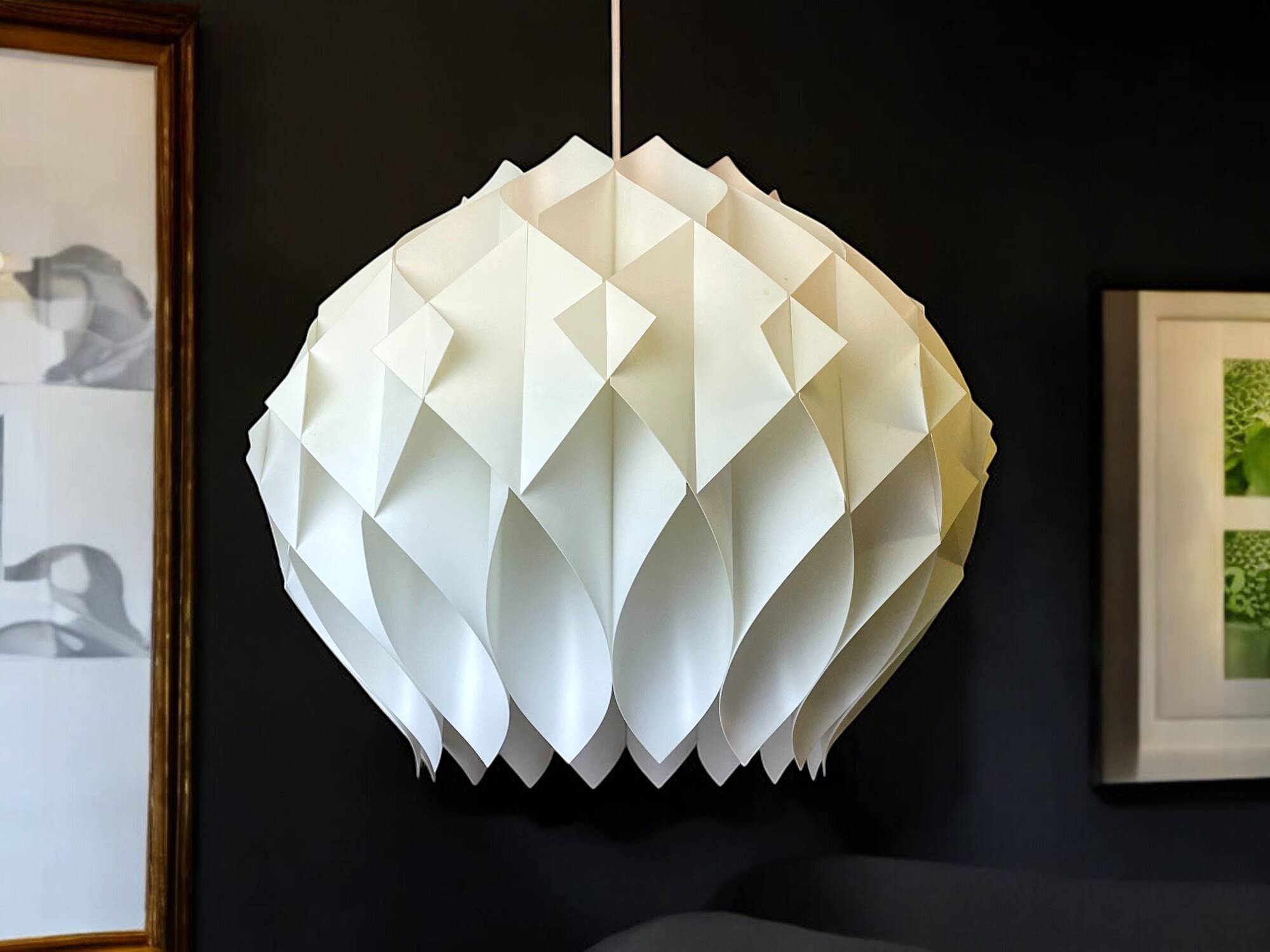 Lampe à suspension White Butterfly de Lars Schioler pour Hoyrup