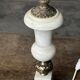 Vintage Alabaster and Brass Lamp Base H 30 cm