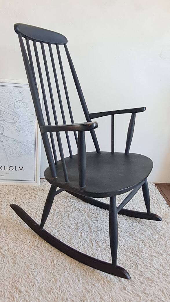 Scandinavian rocking chair from the 1960s.