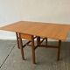 Mid-Century 1960s retro vintage large drop leaf table