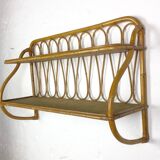 Rattan shelf circa 1960