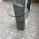 Roche Bobois stone and glass sculpture shelf 1970s