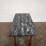 Marble effect Formica coffee table - flared legs