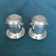 Duo of old coffee filters in silver metal Félix Frères