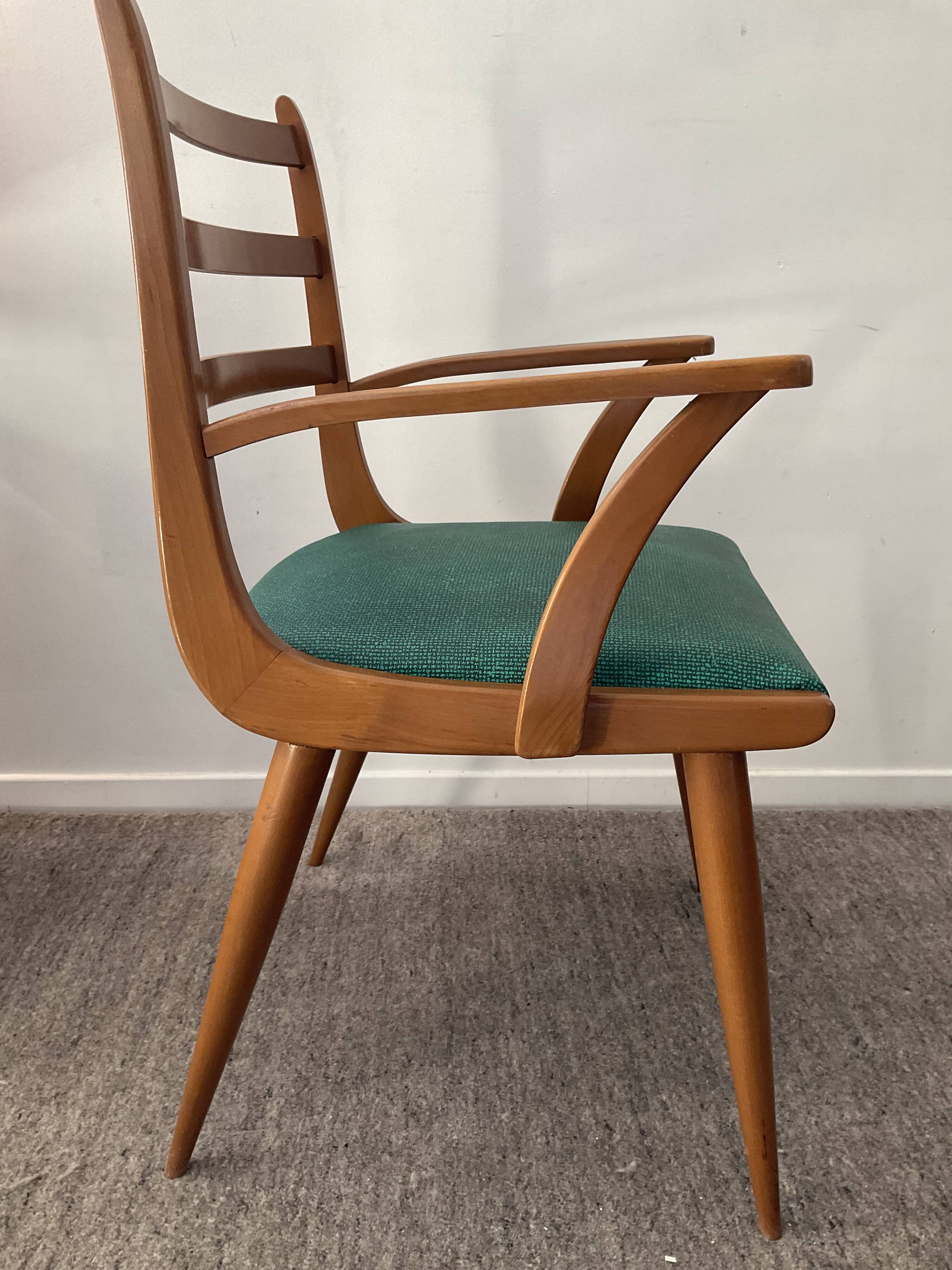 Scandinavian armchair from the 60s in solid beech
