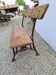 Garden bench in wood and cast iron