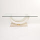 Faux elephant tusk coffee table Maison Jansen for Ralph Pucci Collections Italy