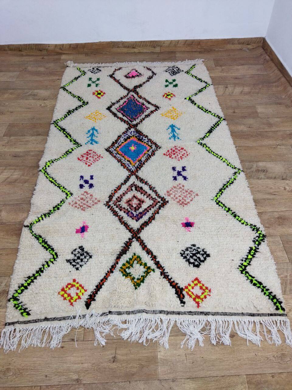 Handmade Moroccan Berber Rug 255 X 138 CM