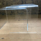Plexisglas trundle coffee tables