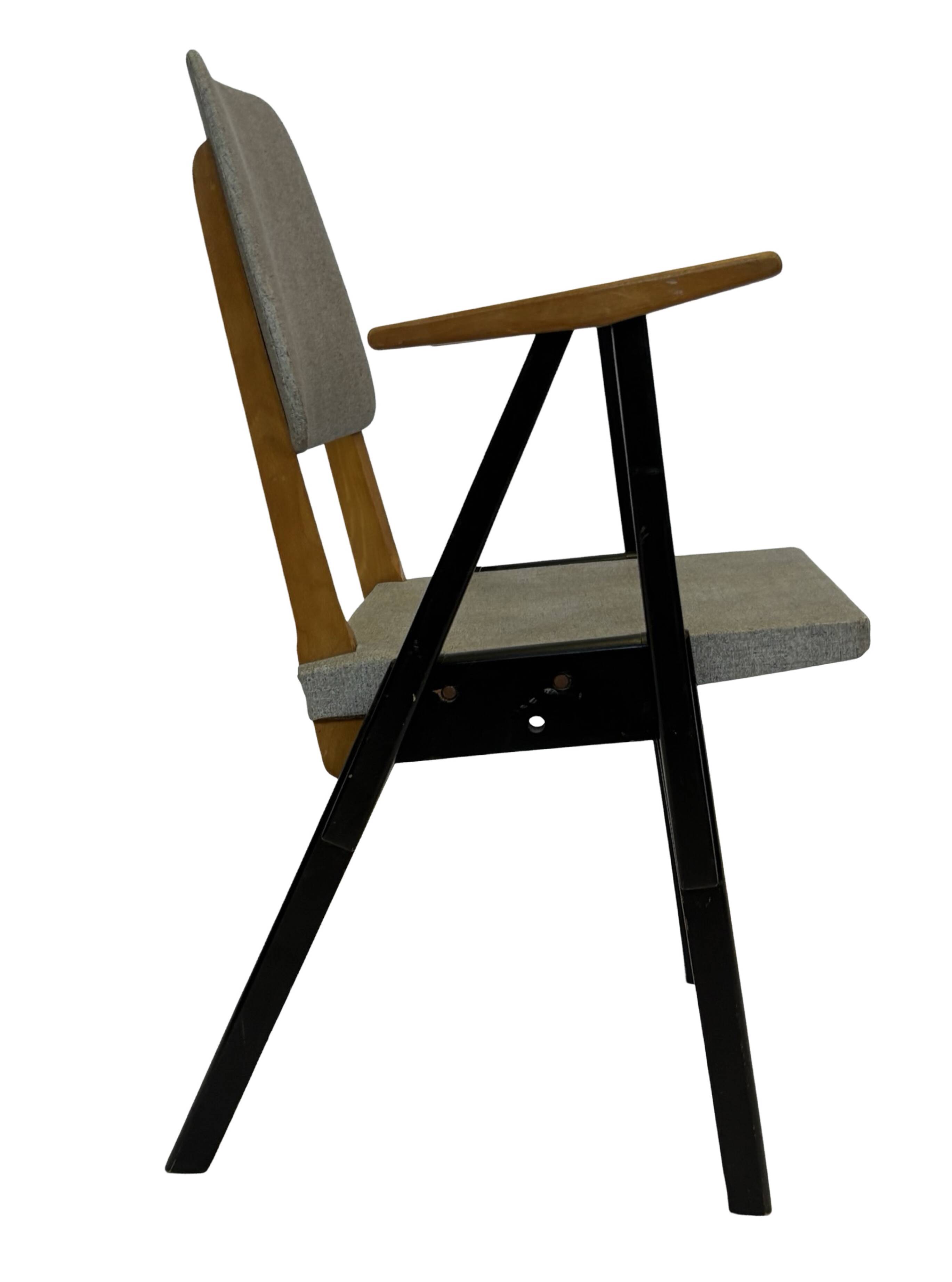 Vintage Palais De Tokyo armchair by Zwager Ermeloo, 1950's design