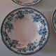 Assiettes couronne de roses. Terre de fer