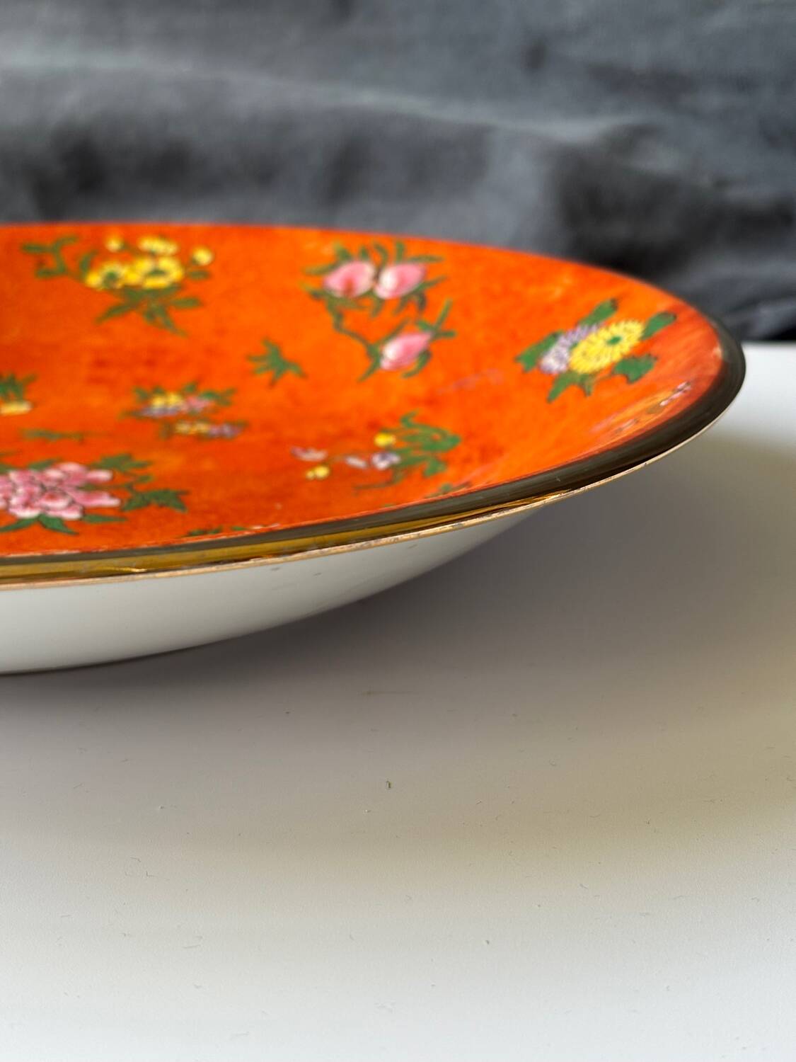 Large Asian porcelain dish