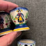 Set of 4 Henriot egg cups