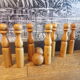 Jeu de quilles ancien en bois