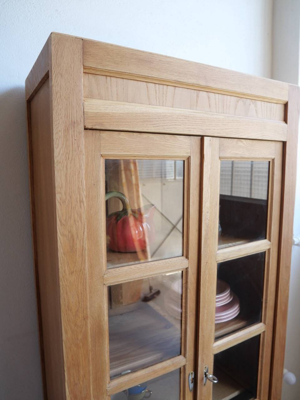 Renovated antique display cabinet