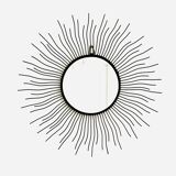 Miroir soleil en fer