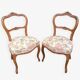 Pair of 19th-century Louis XV walnut chairs