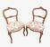 Pair of 19th-century Louis XV walnut chairs