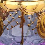 Set of 2 Trefuochi Foot Deco glasses shaped ball from Murano/Italy
