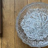 Round wall light ceiling fixture transparent glass vintage antique lamp