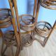 Rattan folding pot holder shelf