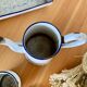 Old enamelled coffee maker