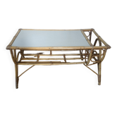Table basse en rotin